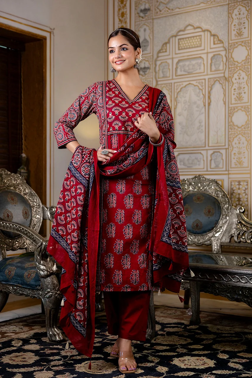 Noor Cotton Embroidered Pant Set