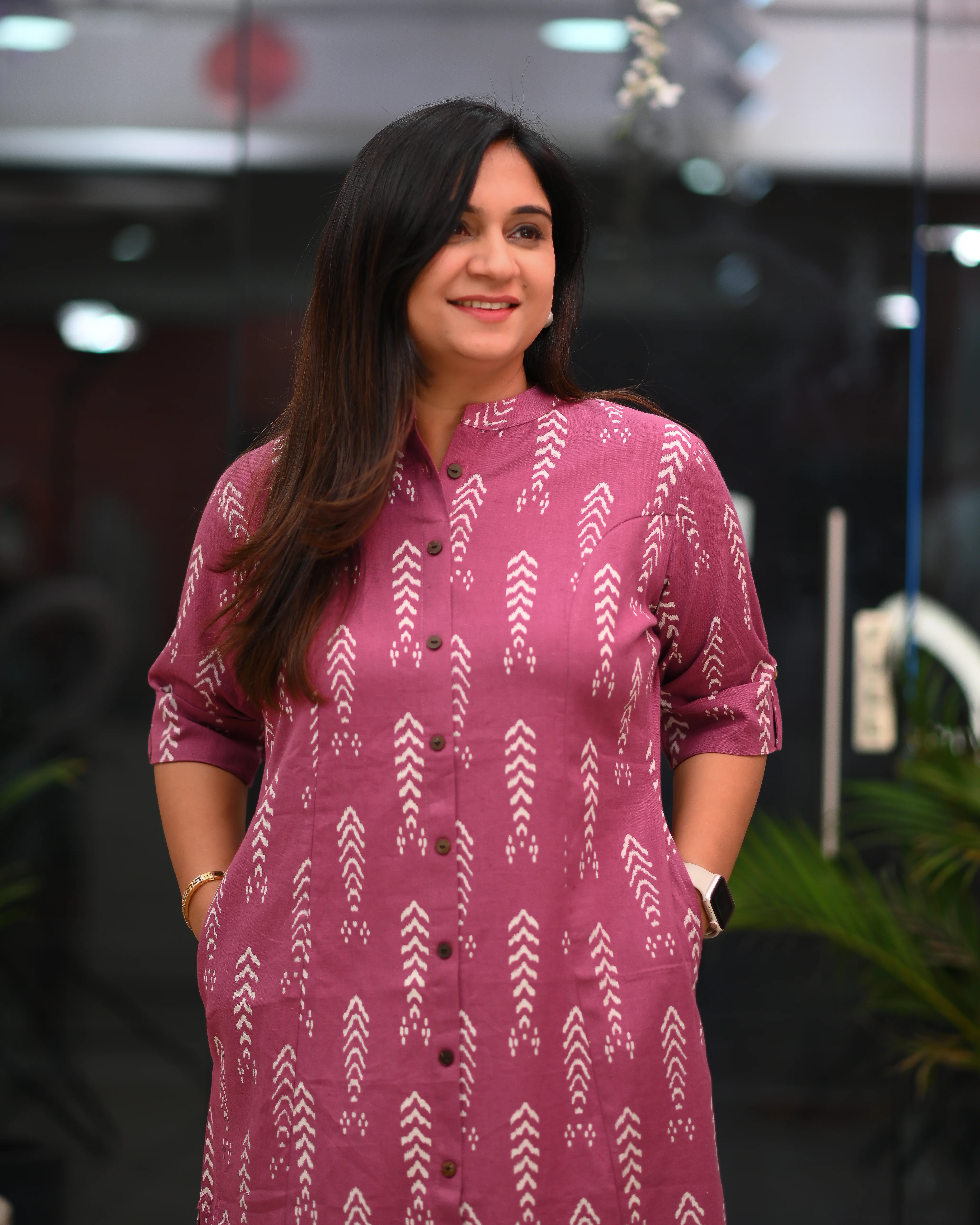 Noora Cotton Casual A-Line Kurta - Image 4