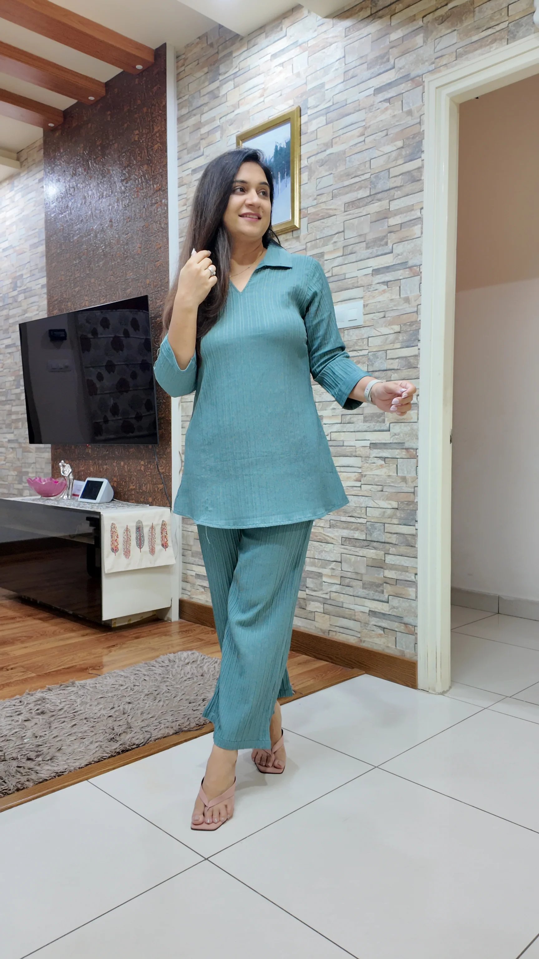 Nyasa Lycra Korean Coord Set - Image 8