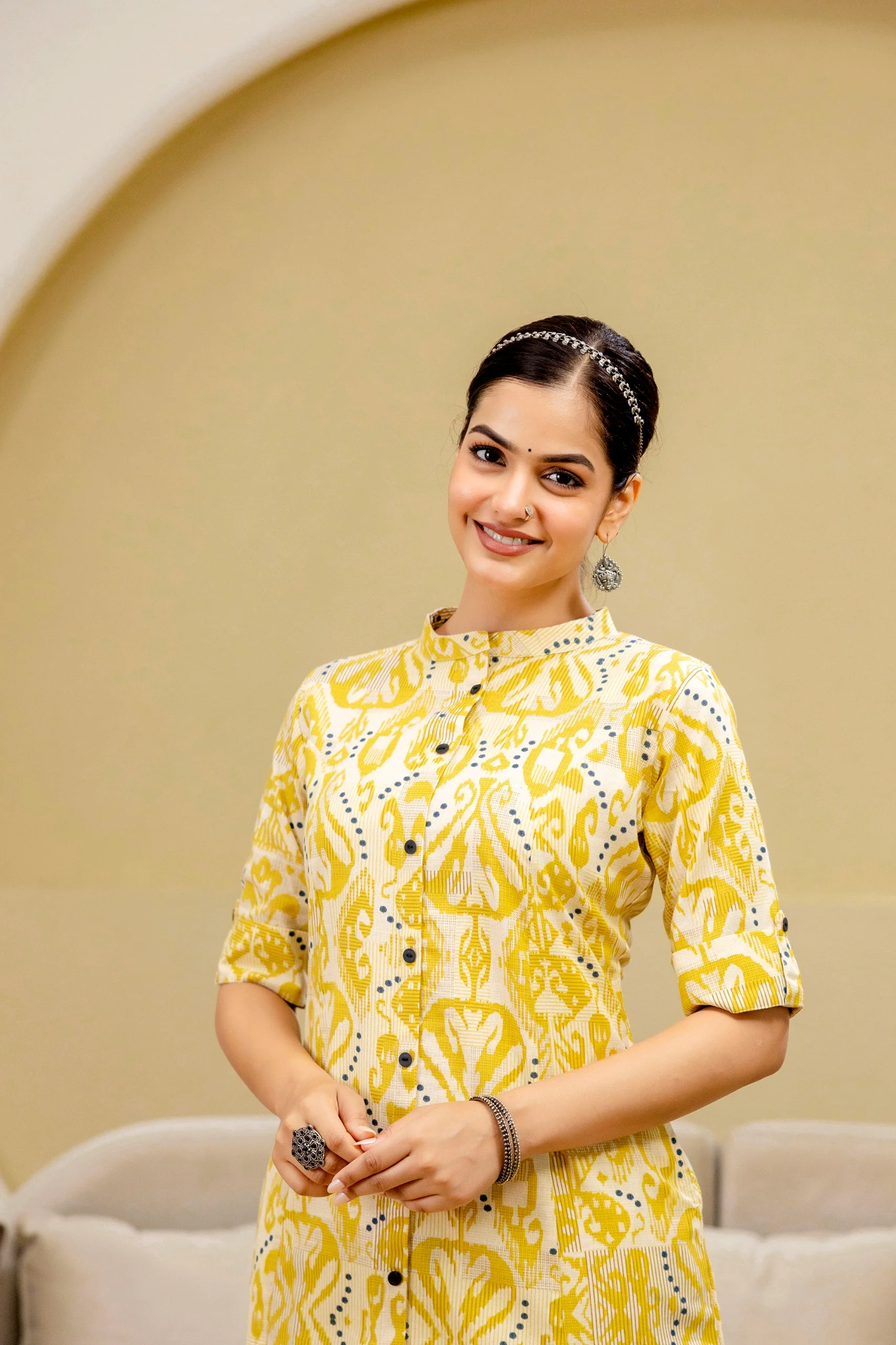 Pari Cotton Ikkat Cotton A-line Coord Set - Image 21