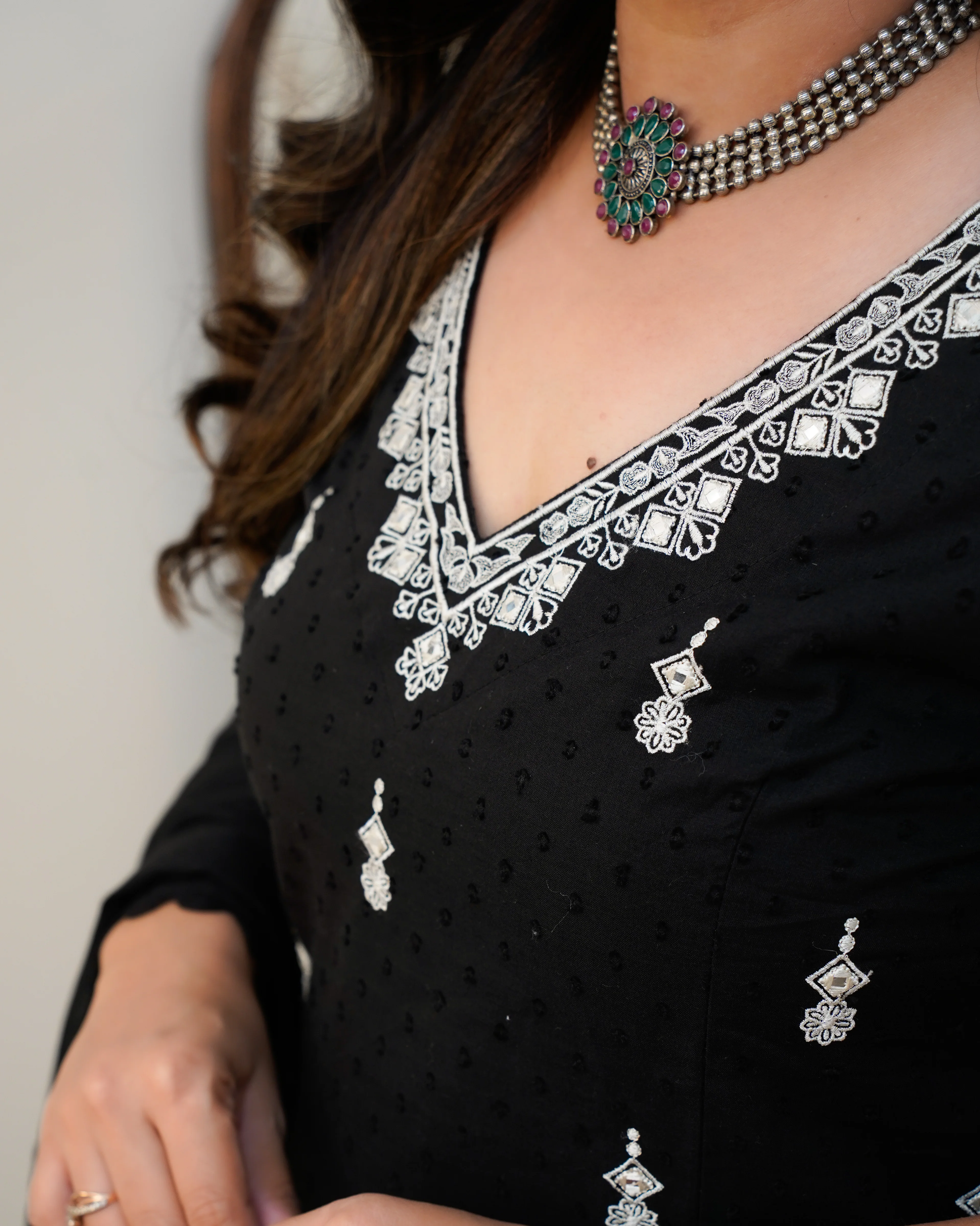 Parul Mul Cotton Embroidered Sharara Set - Image 10