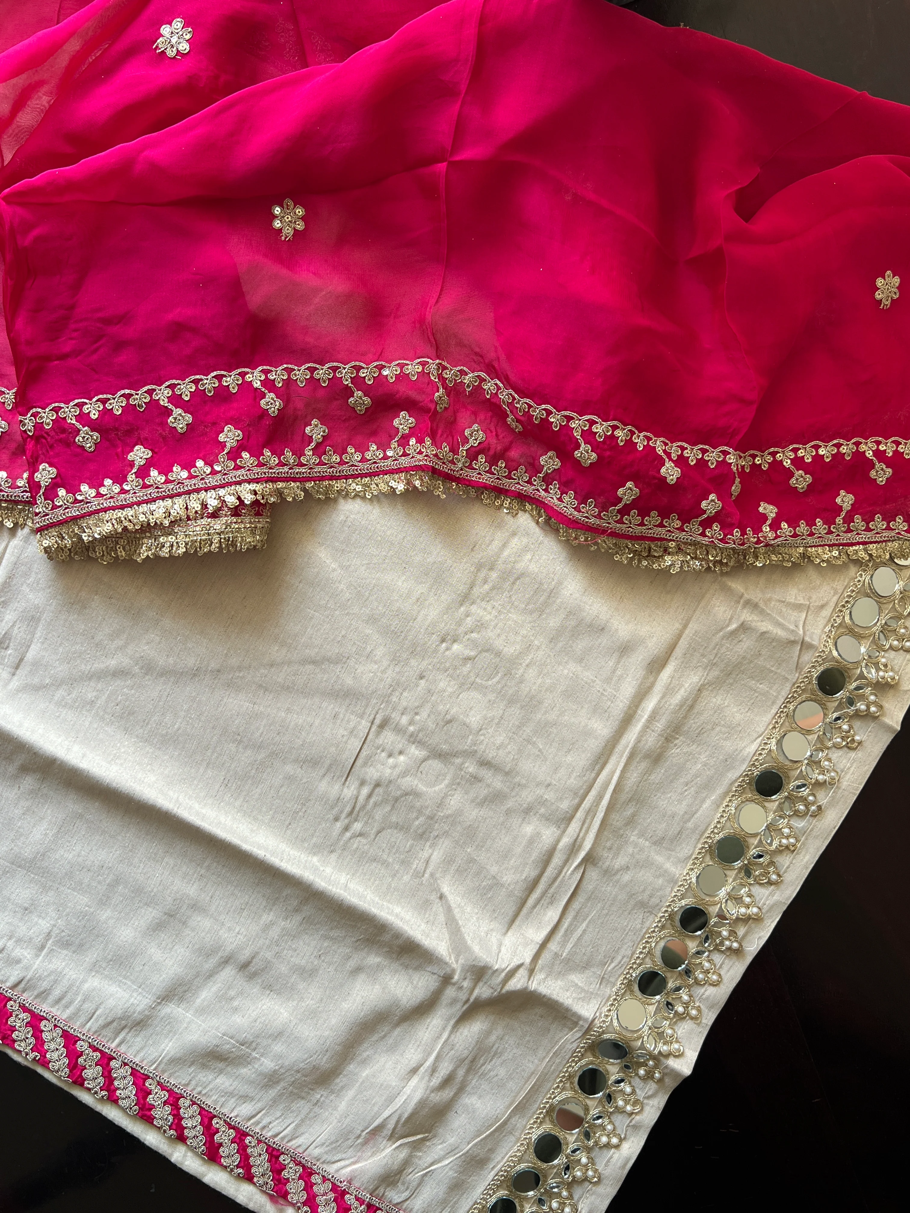 Pranjal Silk Festive HandEmbroidered Pant Set - Image 3