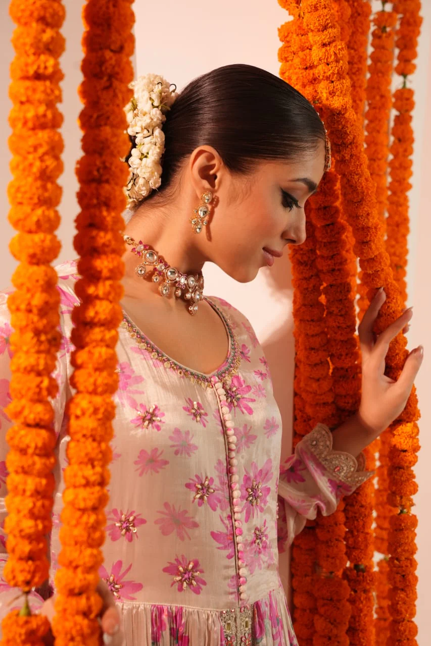 Premium Chinon Embroidered Dupatta Set - Image 11