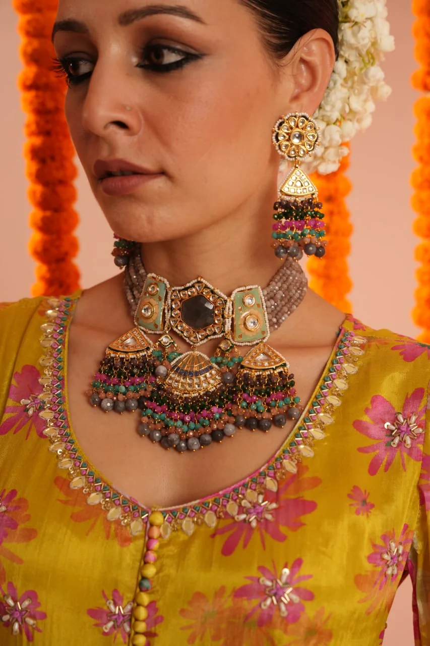 Premium Chinon Embroidered Dupatta Set - Image 6