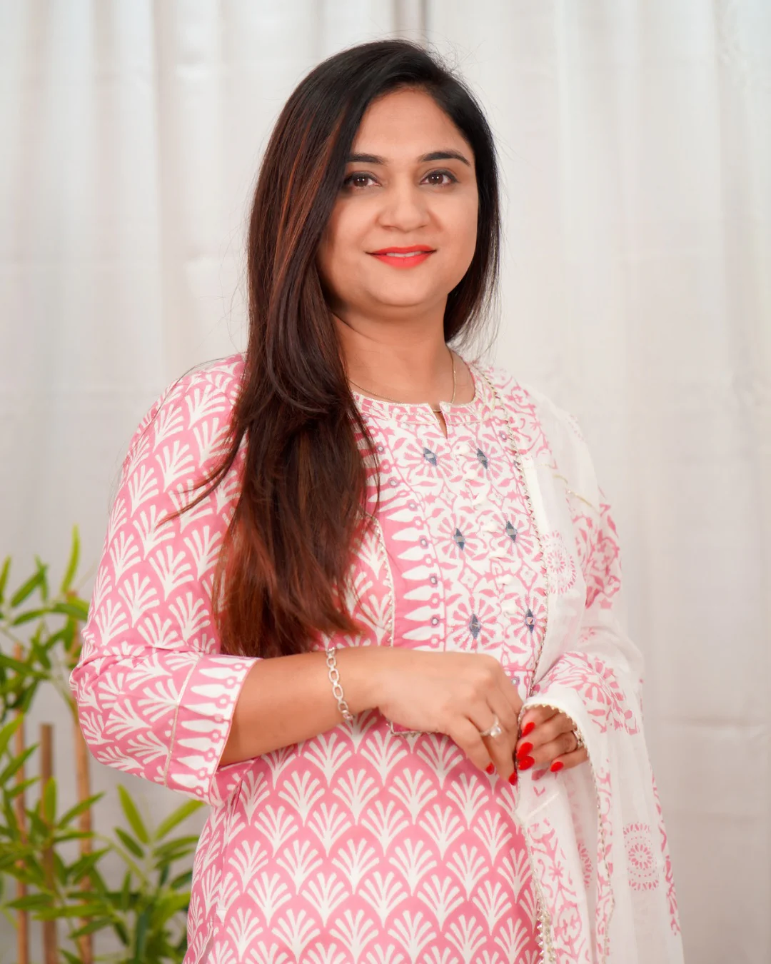 Premium Cotton Embroidered Pant Set - Image 4