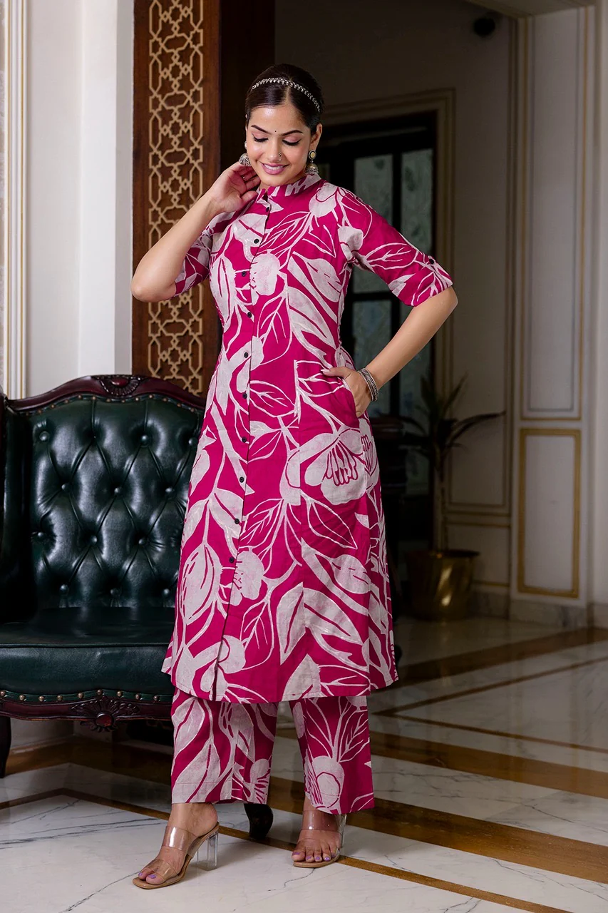 Premium Cotton Silk Casual Coord Set - Image 10