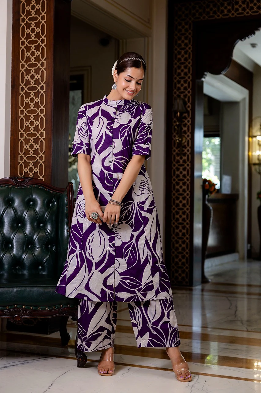 Premium Cotton Silk Casual Coord Set - Image 8