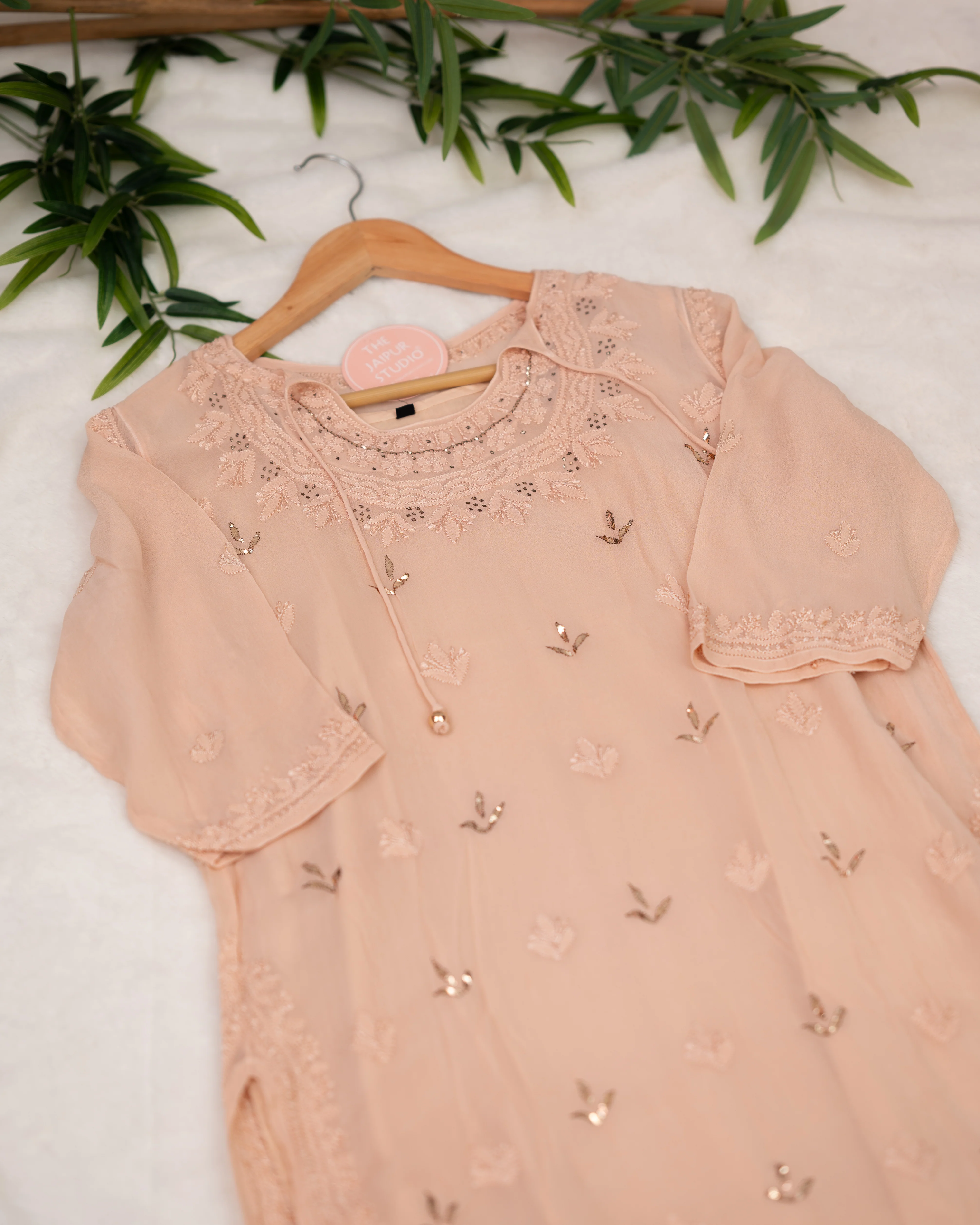 Premium Georgette Lucknowi Kurta - Image 6