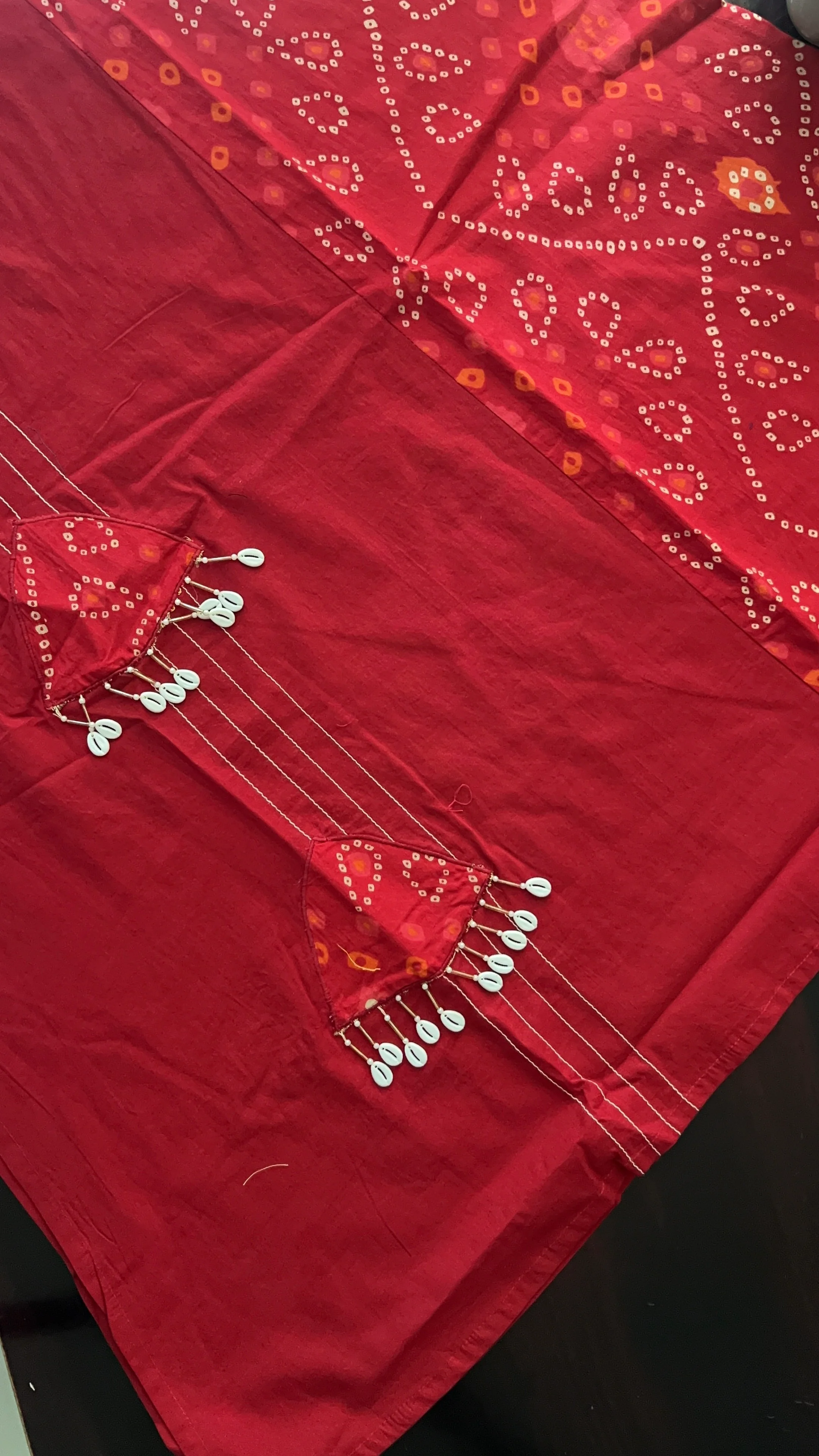 Raha MulCotton Bandhani Hand Detailed Pant Set - Image 12