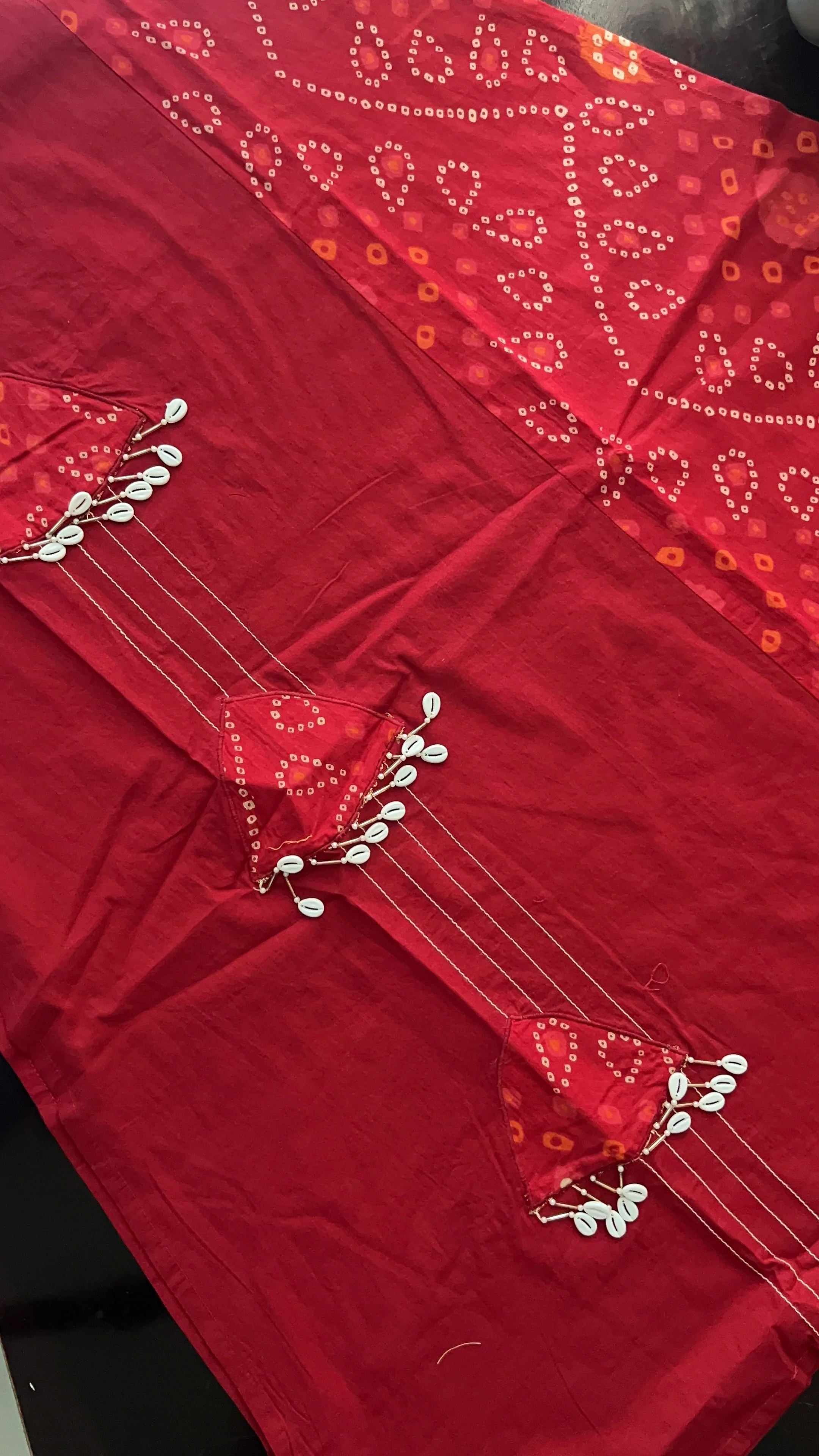 Raha MulCotton Bandhani Hand Detailed Pant Set - Image 13