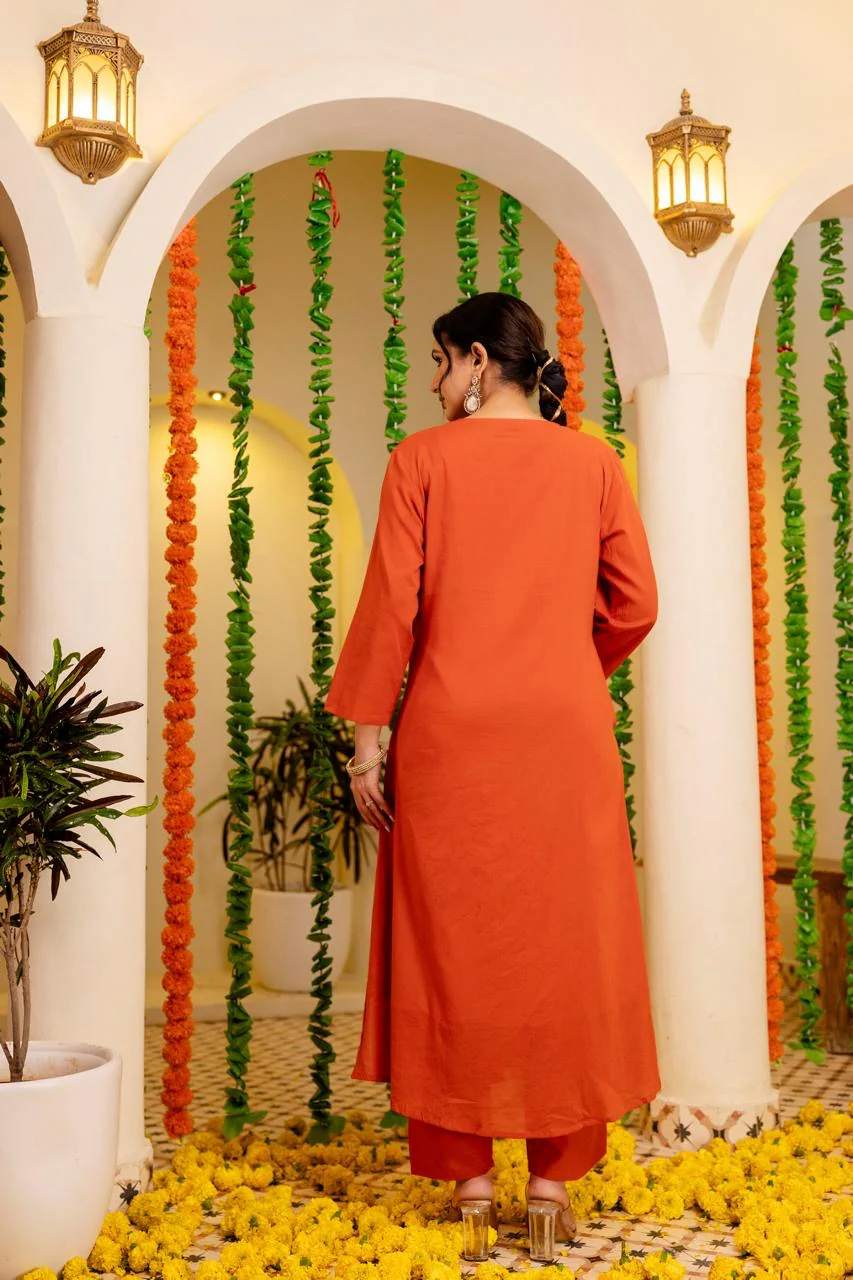 Roshni MulCotton Hand Detailed Pant Set - Image 5