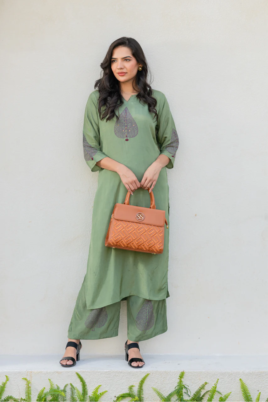 Rubab Muslin Handblock Print Coord Set - Image 7