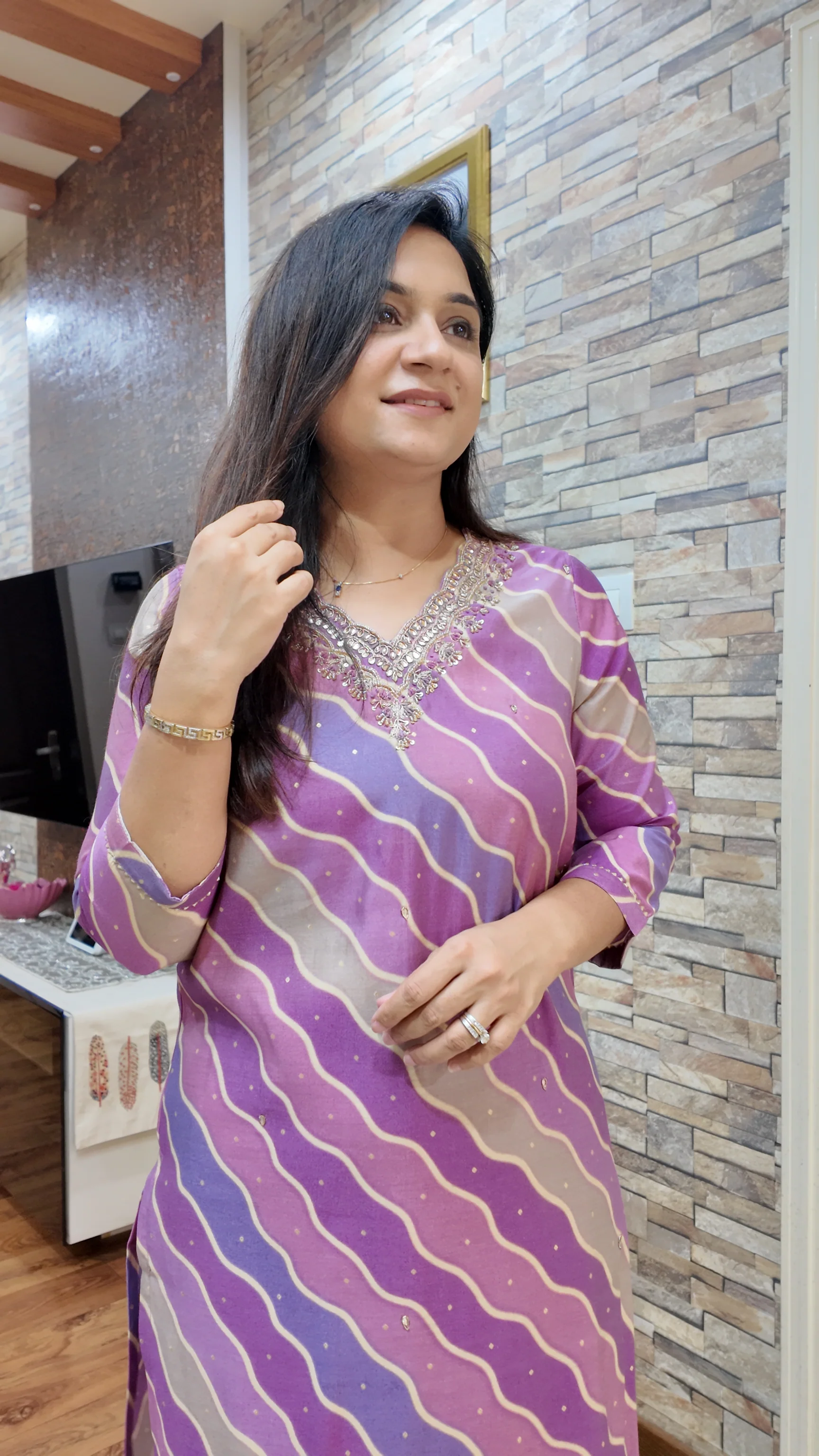 Rubaina leheriya Print Muslin Pant Set - Image 10