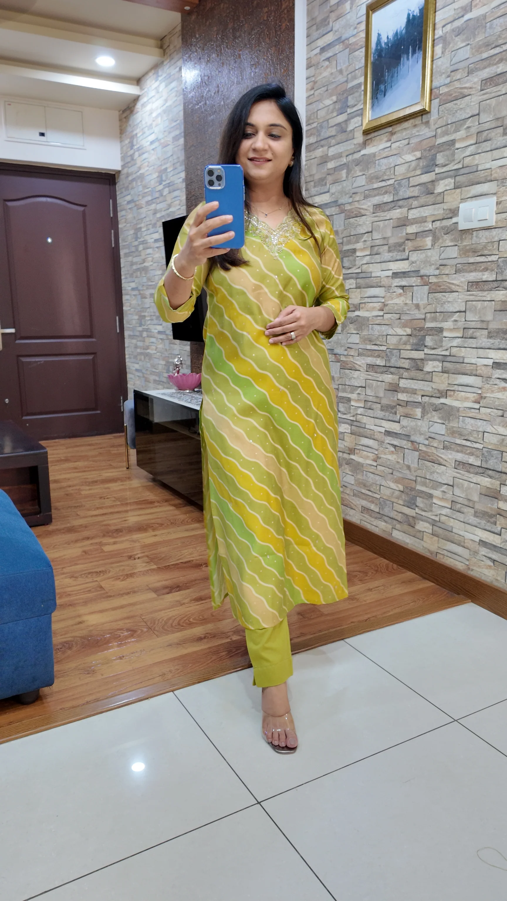 Rubaina leheriya Print Muslin Pant Set - Image 11