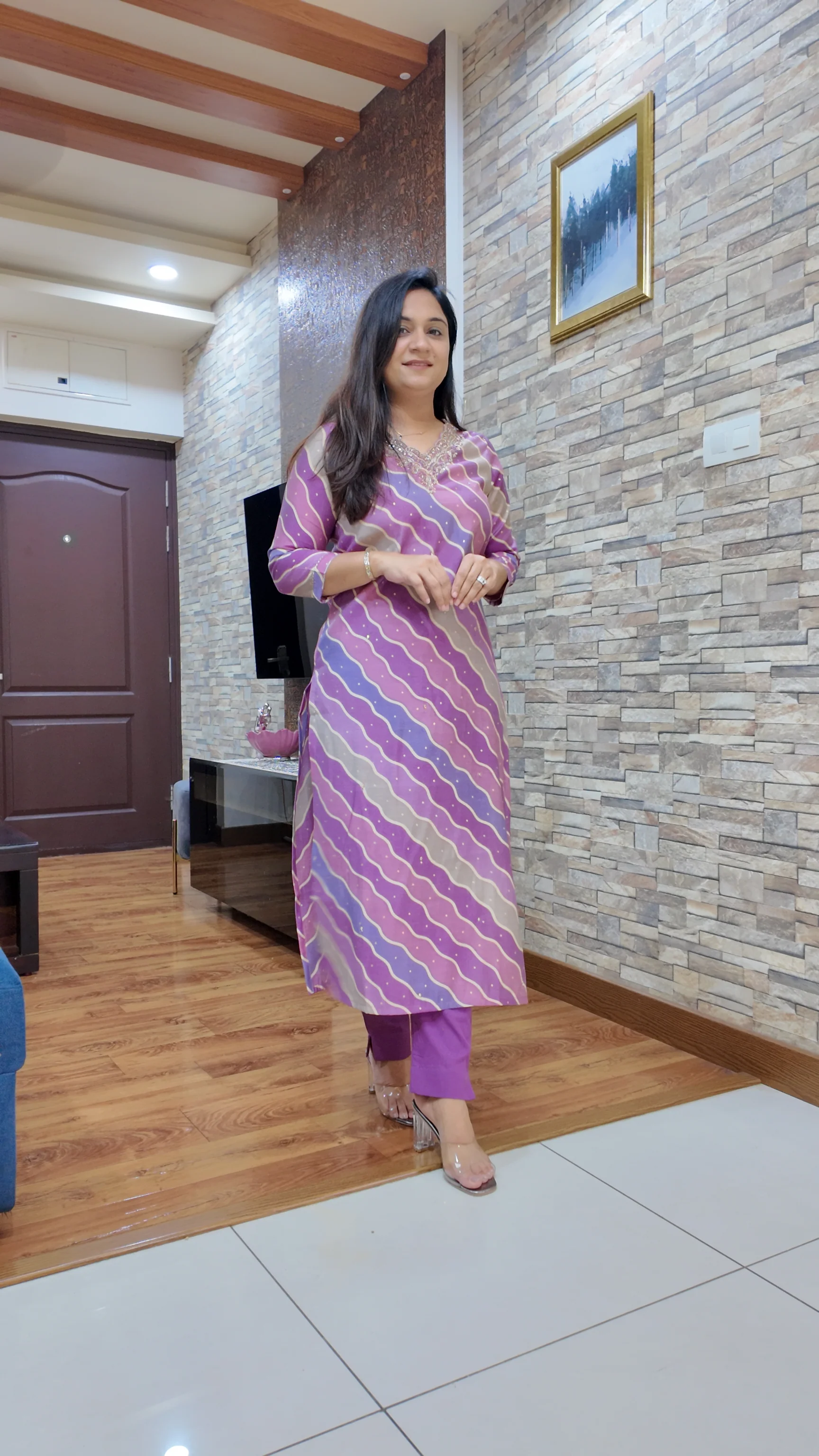 Rubaina leheriya Print Muslin Pant Set - Image 12