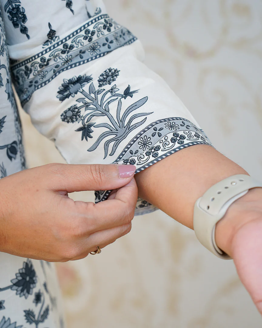Ruhi Cotton Embroidered A-line Divider set - Image 10