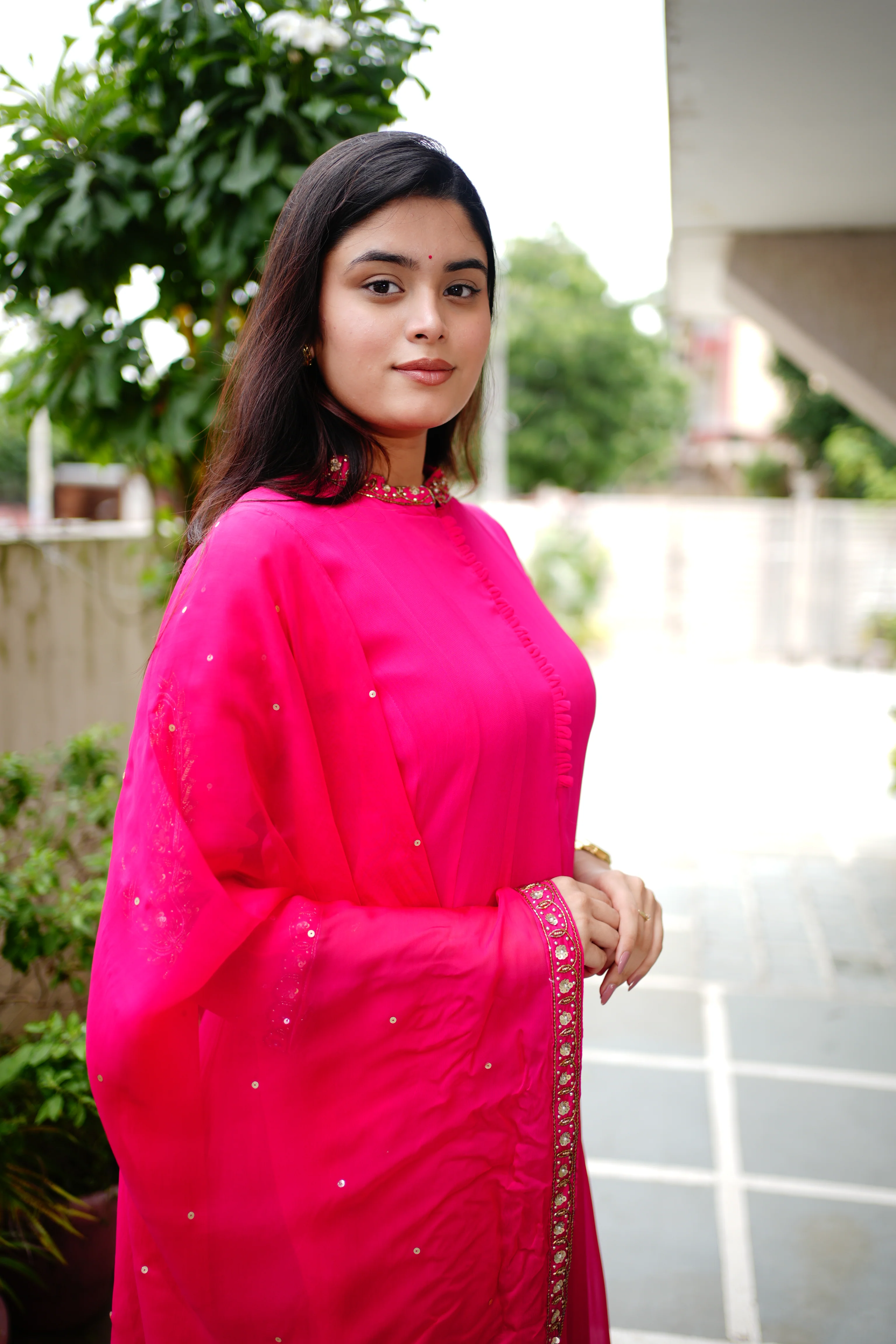 Sahaj Georgette HandEmbroidered Anarkali Set - Image 11