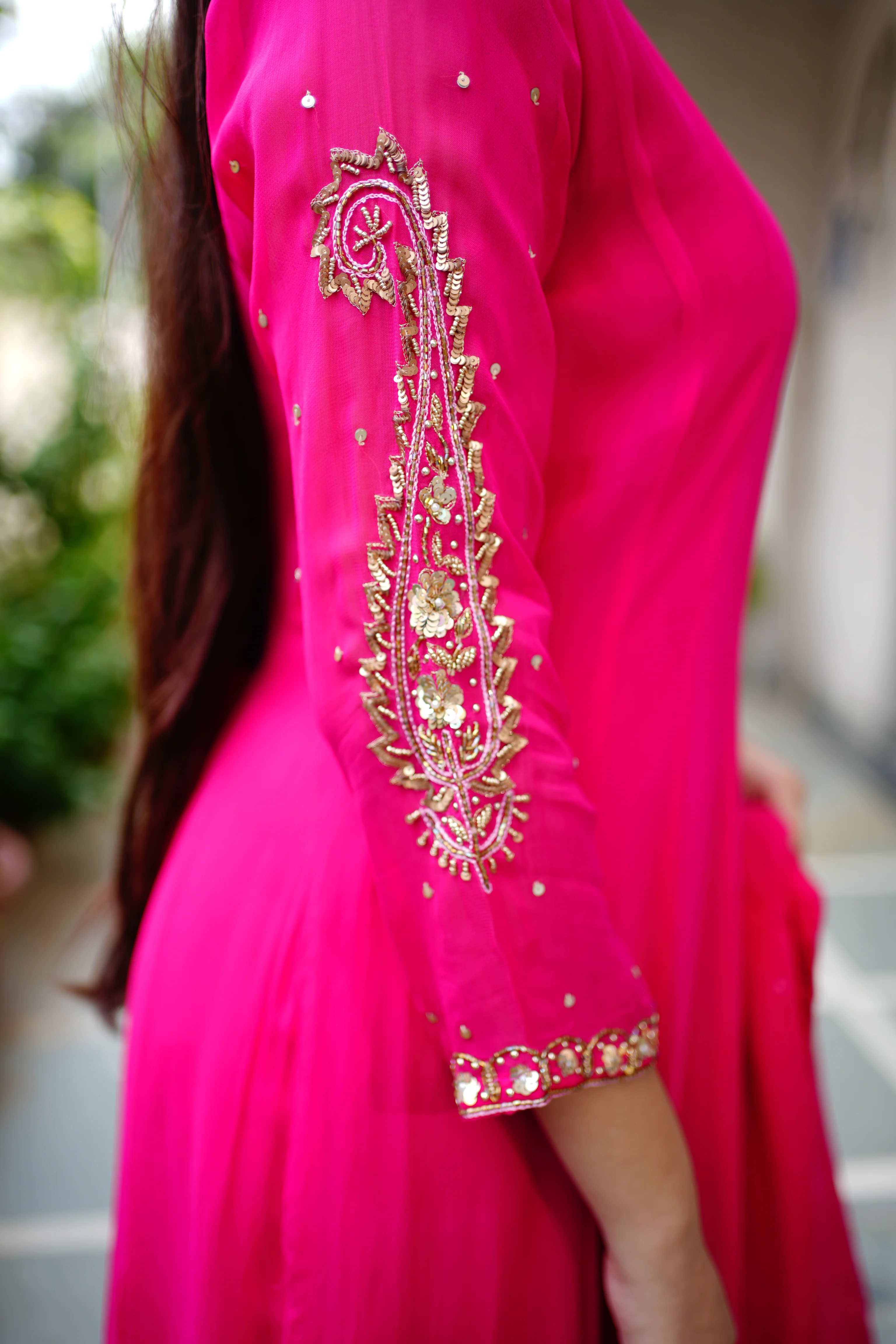 Sahaj Georgette HandEmbroidered Anarkali Set - Image 12