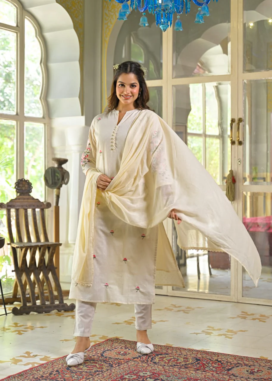 Sahiba Mul Cotton Embroidered Pant Set - Image 3