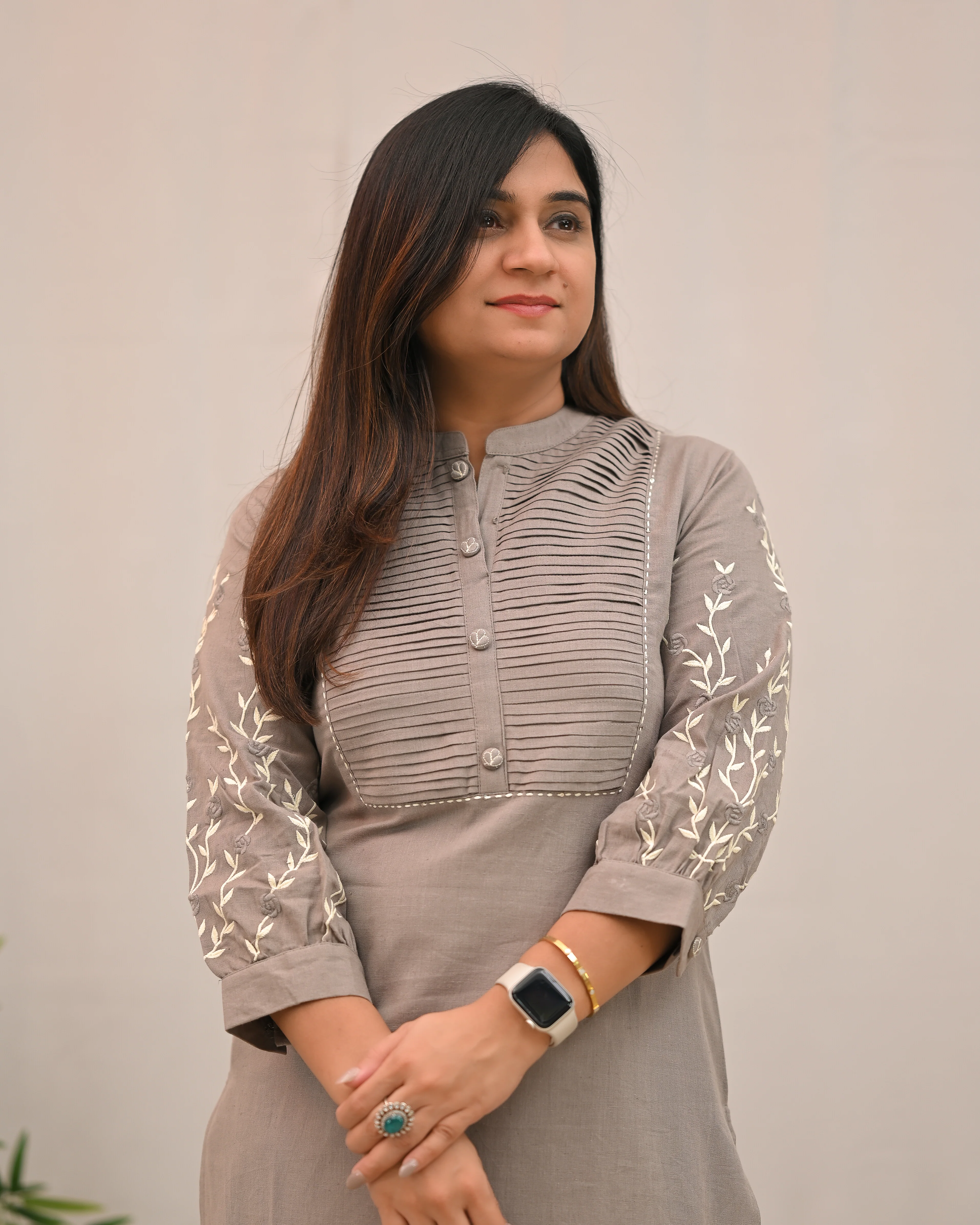 Samiksha Cotton Embroidered Pant Set - Image 5