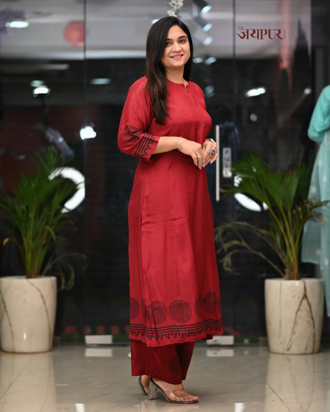 Shubha Muslin A-line plazo Coord - Image 3