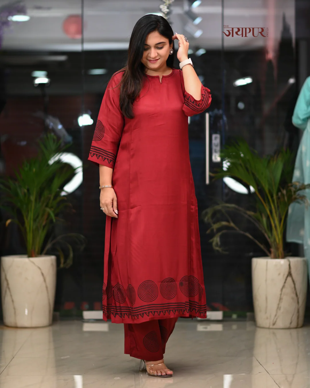 Shubha Muslin A-line plazo Coord - Image 4