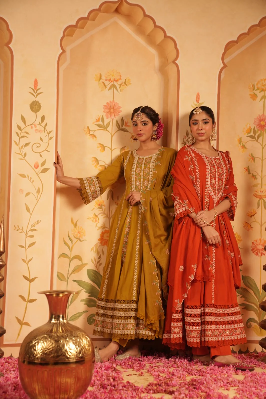 Siara Mul Cotton Embroidered Anarkali Set - Image 4