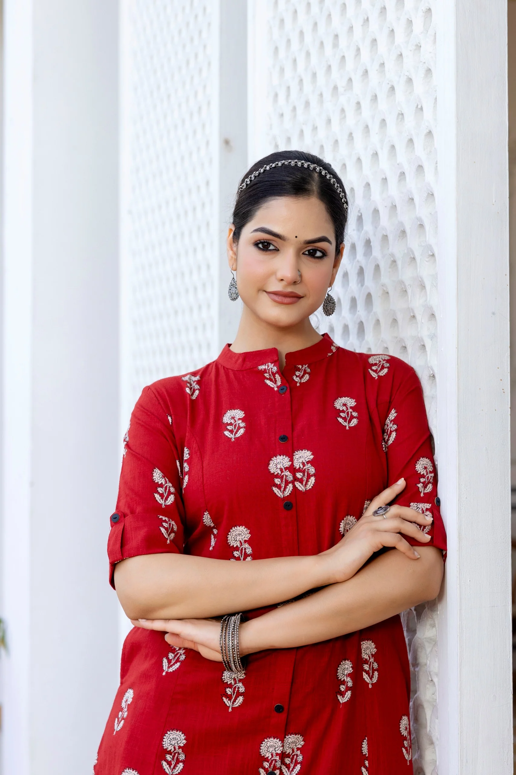 Simran Cotton A-line Coord Set - Image 2