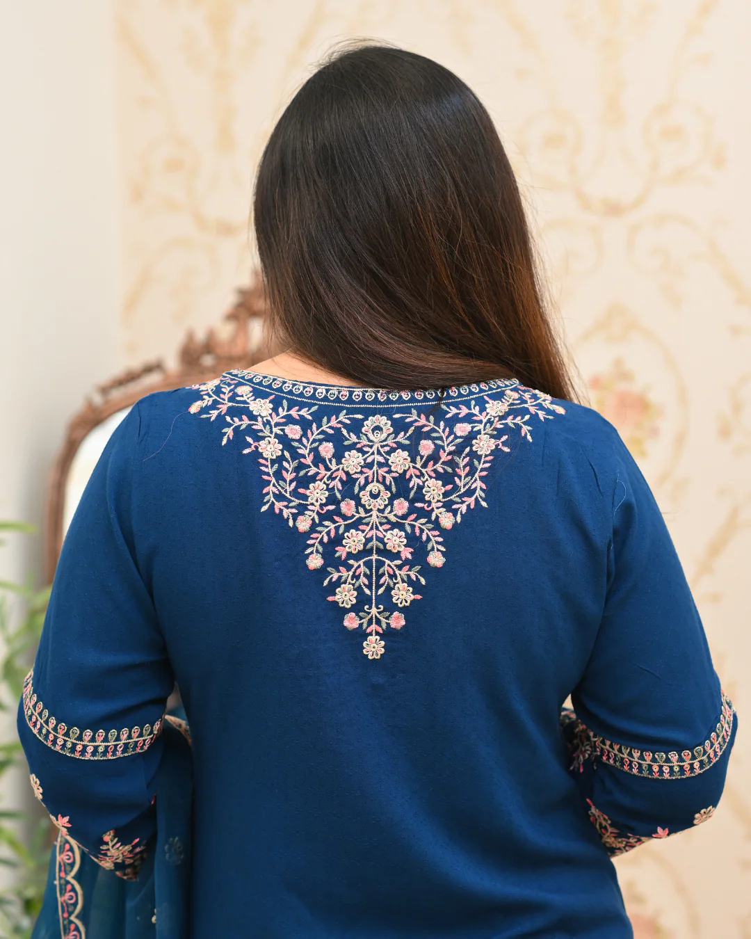 Sohanika Rayon Embroidered Straight Suit - Image 10