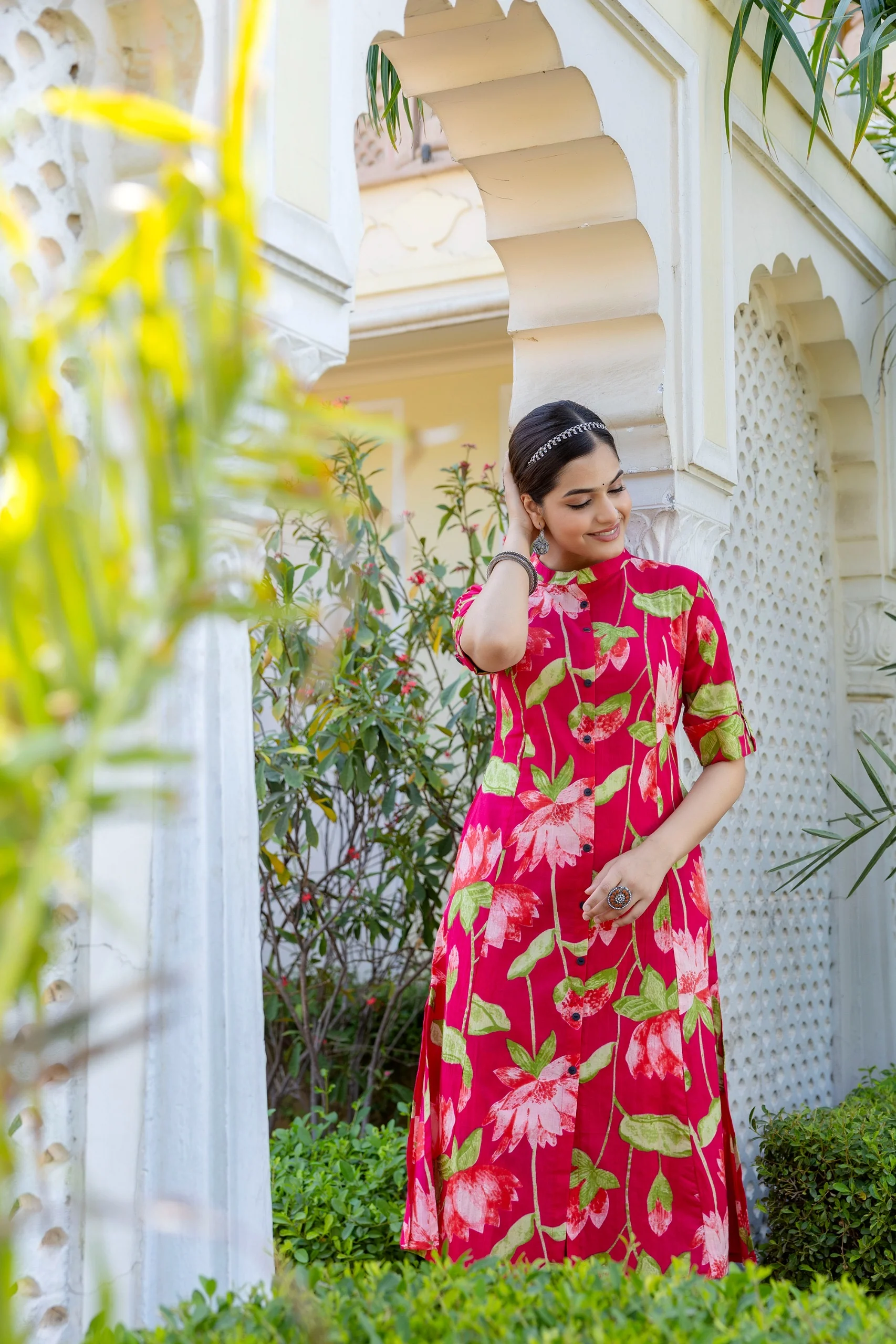 Srujana Floral Summerish A-line Coord Set - Image 5