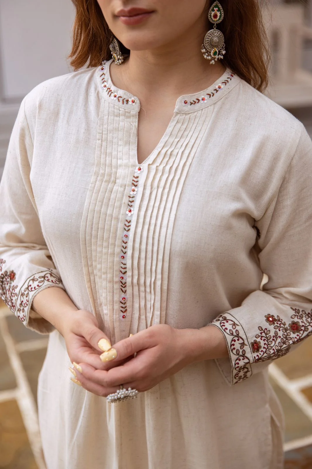 Sudipta Cotton A-line Pant Set - Image 3