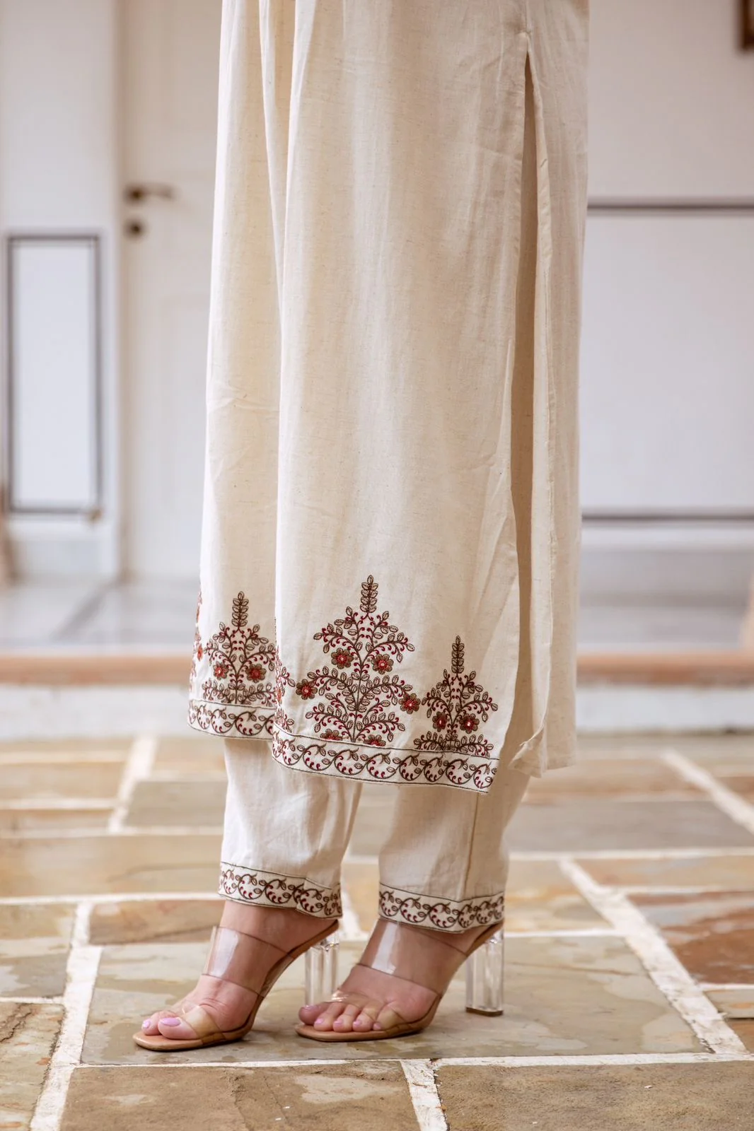 Sudipta Cotton A-line Pant Set - Image 4