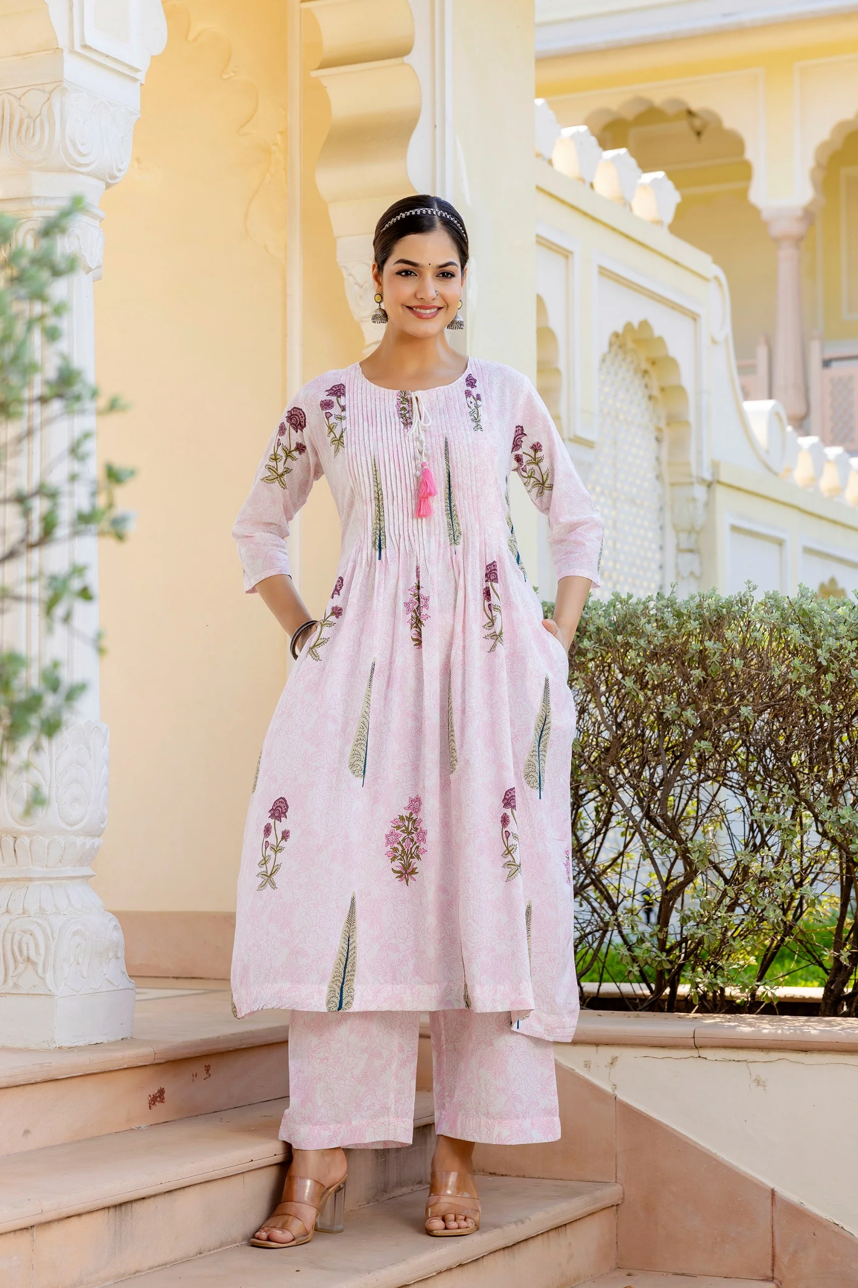 Sumira Handblock Premium Cotton Pant Set - Image 8