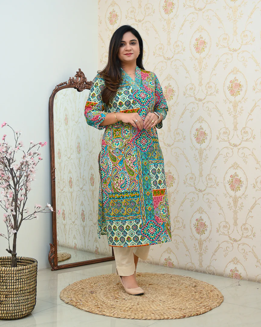 Summerish Cotton Casual Straight Kurta - Image 10