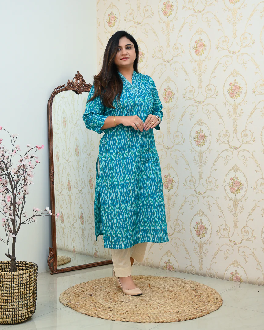 Summerish Cotton Casual Straight Kurta - Image 2