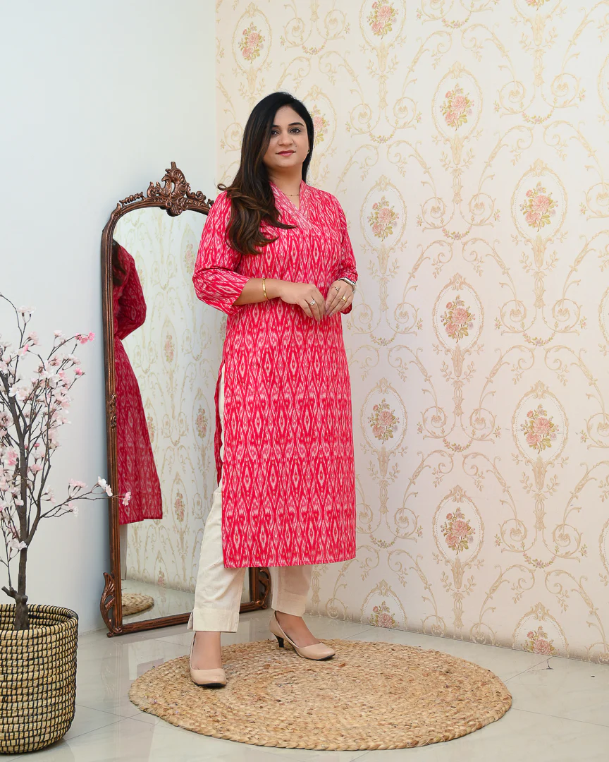 Summerish Cotton Casual Straight Kurta - Image 3