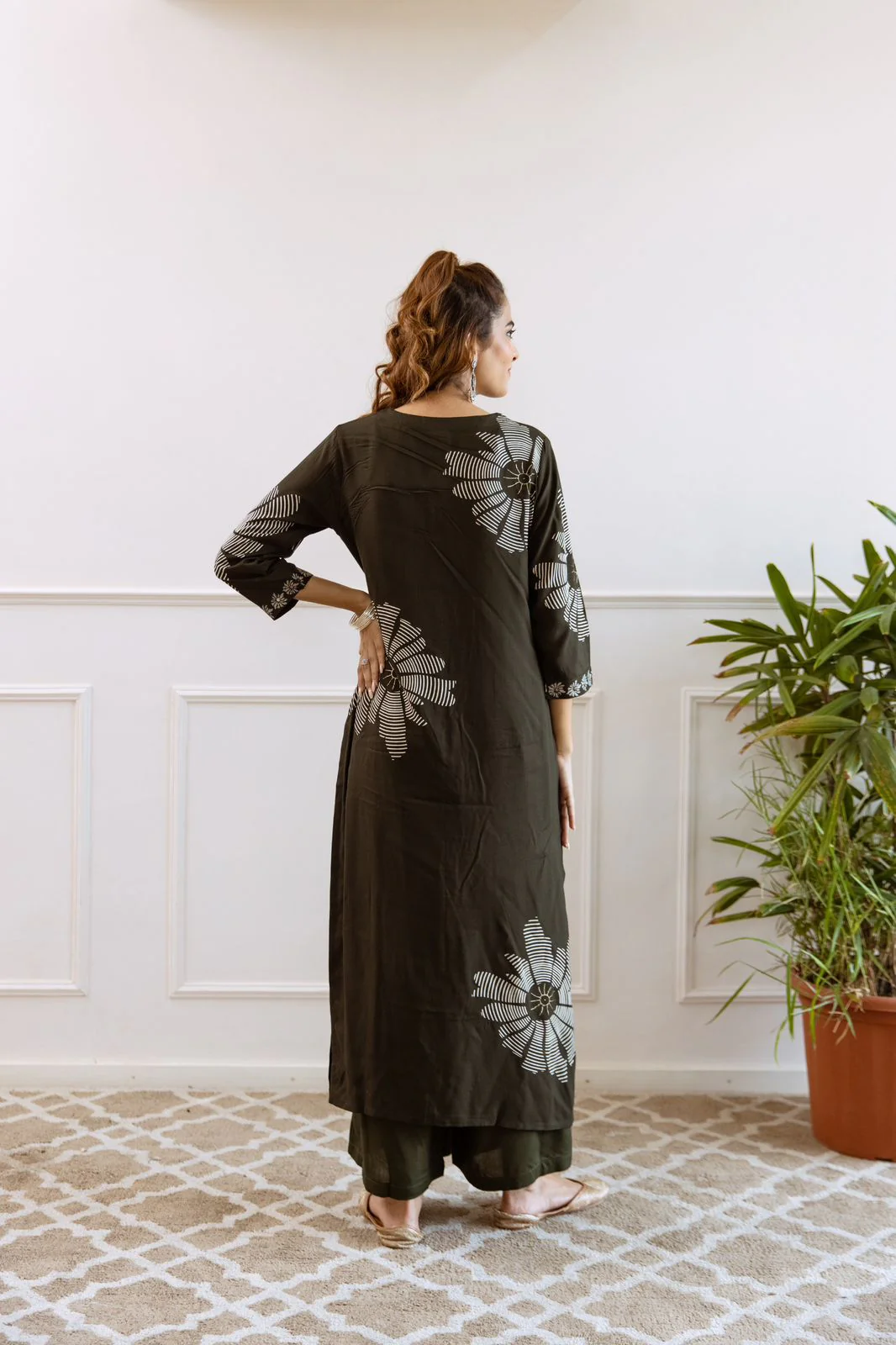 Tansi Rayon Embroidered Plazo Set - Image 7