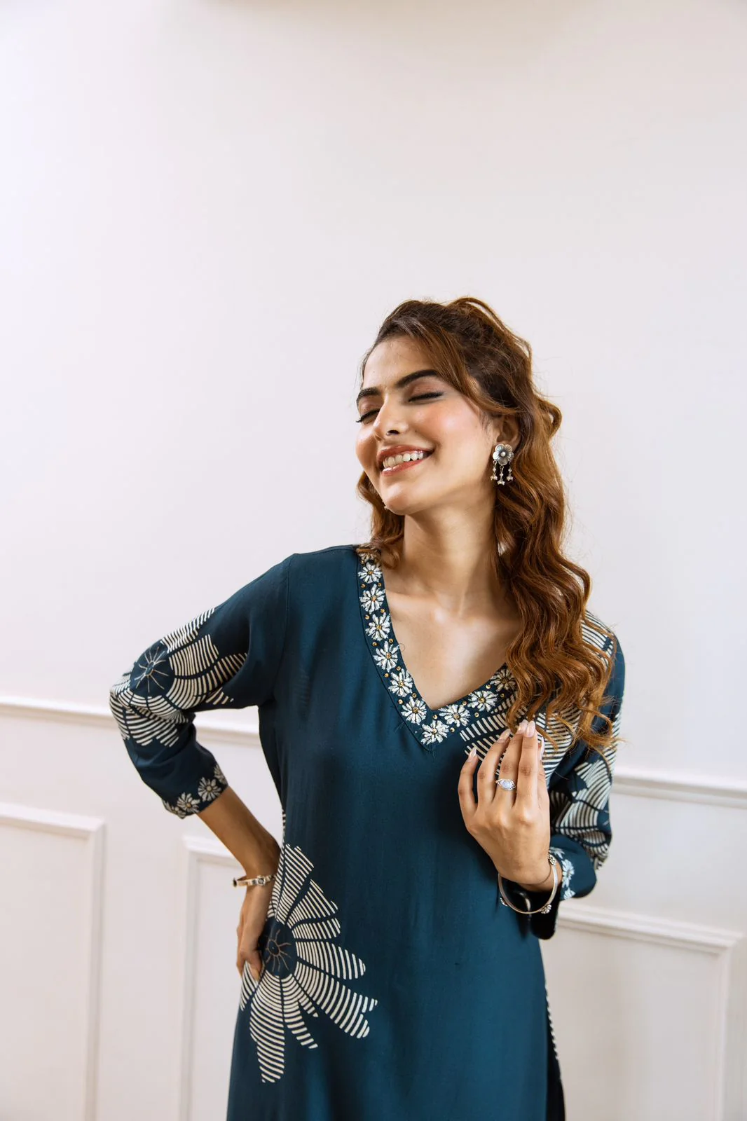 Tansi Rayon Embroidered Plazo Set - Image 9