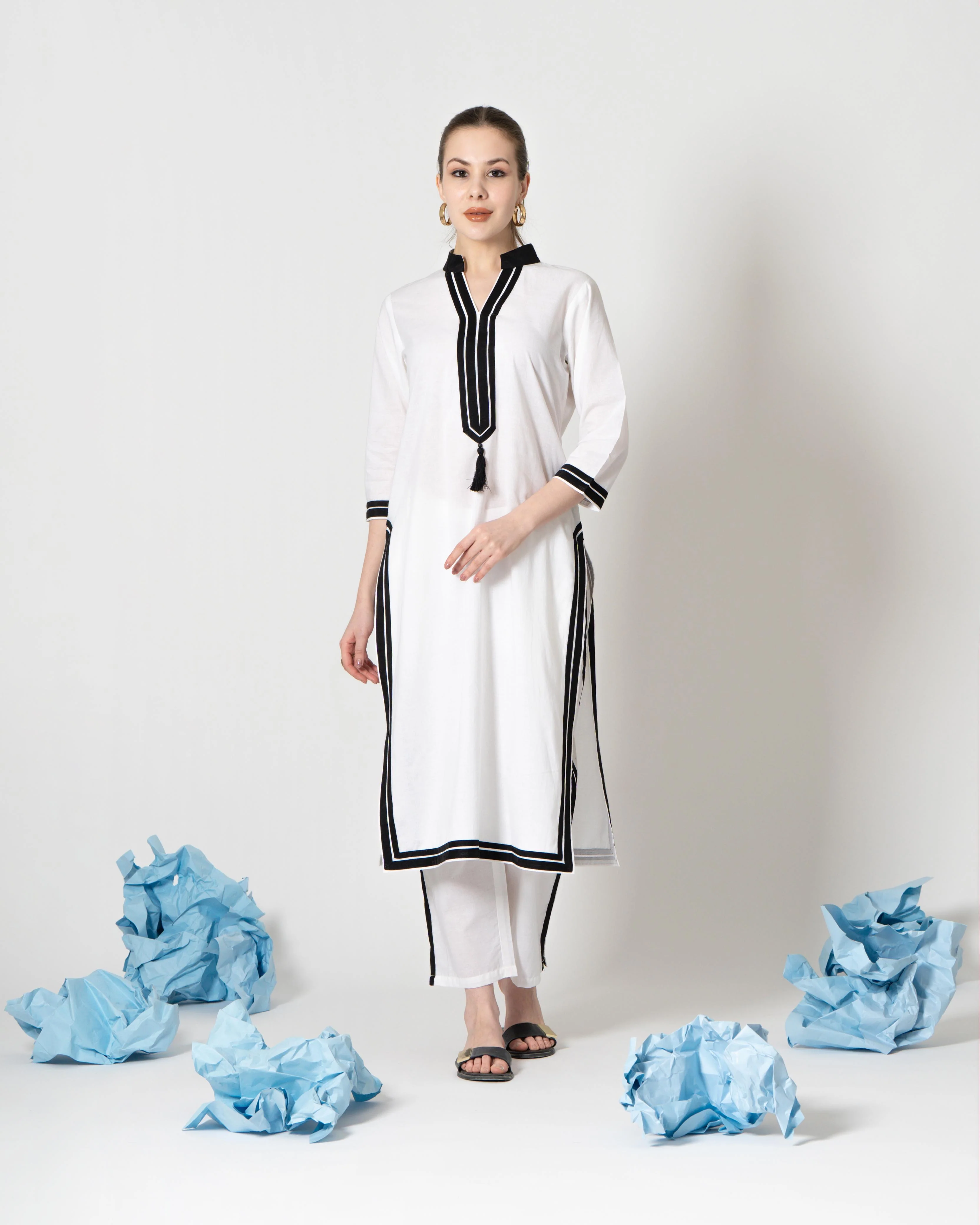 Tanya Cotton Straight Coord Set - Image 3