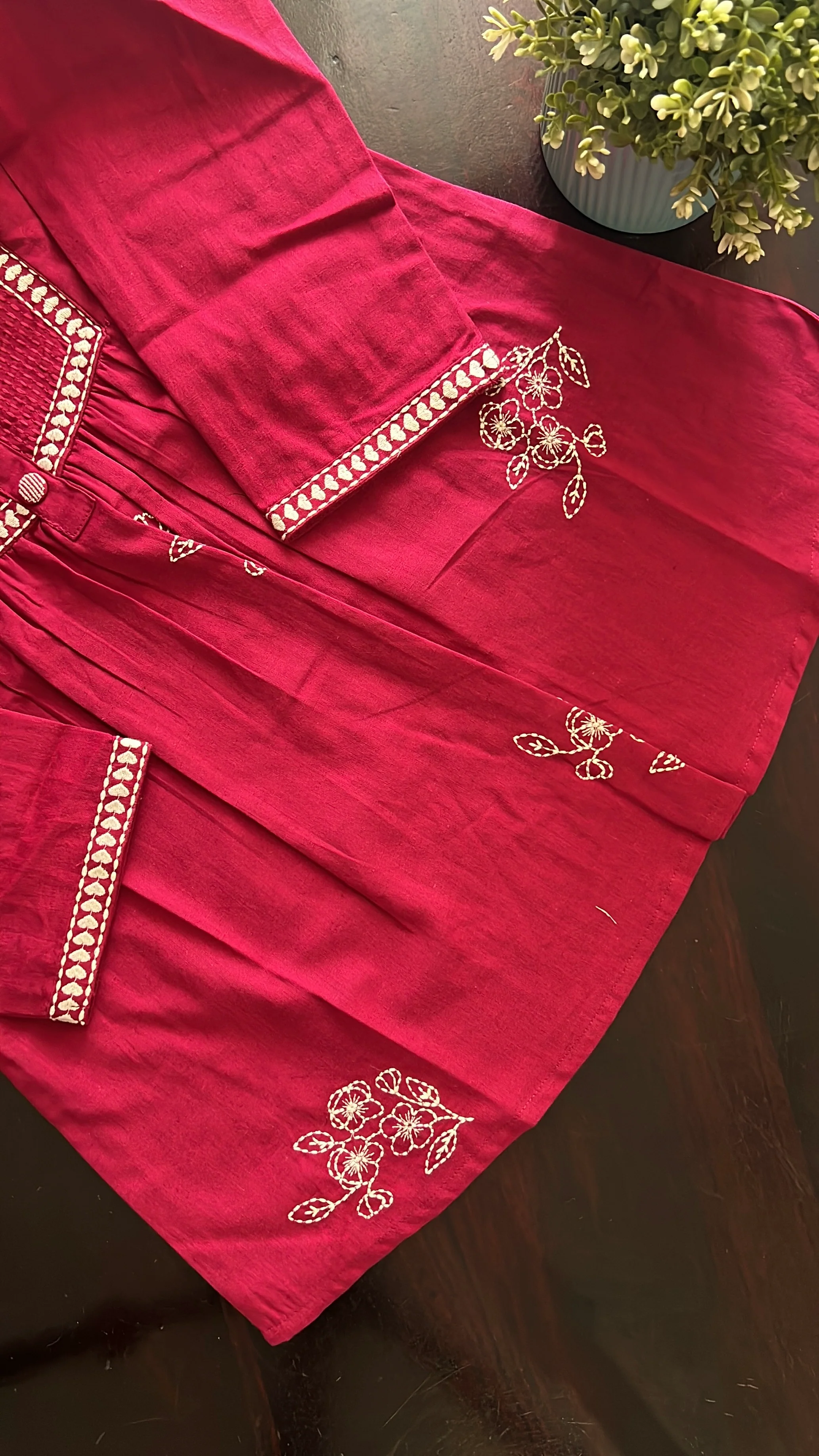 Tarini A-line cotton Embroidered Short Top - Image 11