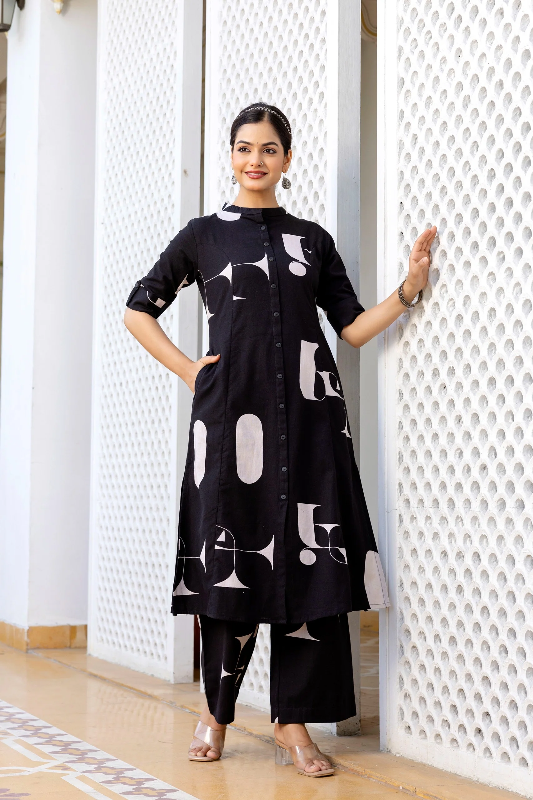 Varisha Cotton A-line Coord Set - Image 11