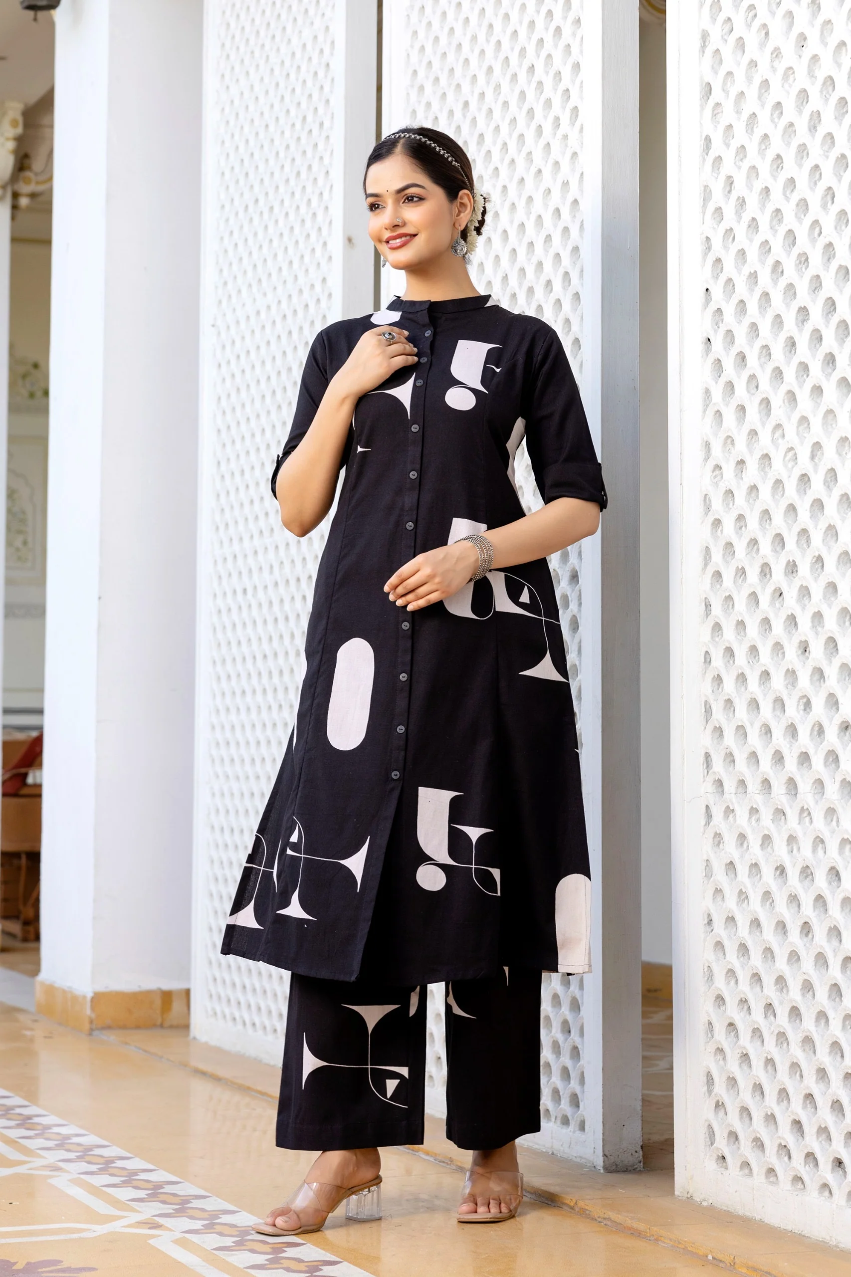 Varisha Cotton A-line Coord Set - Image 12