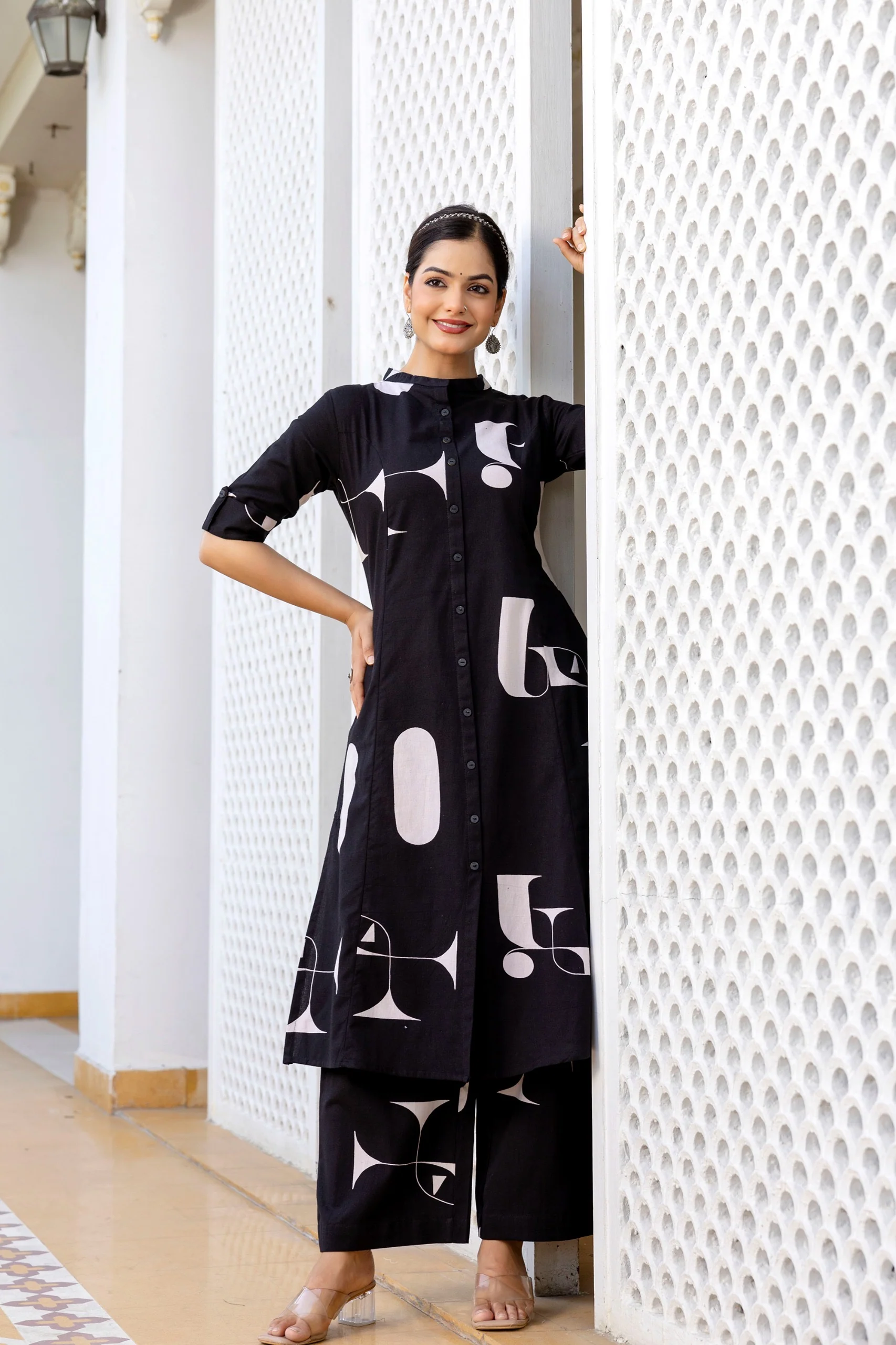 Varisha Cotton A-line Coord Set - Image 15