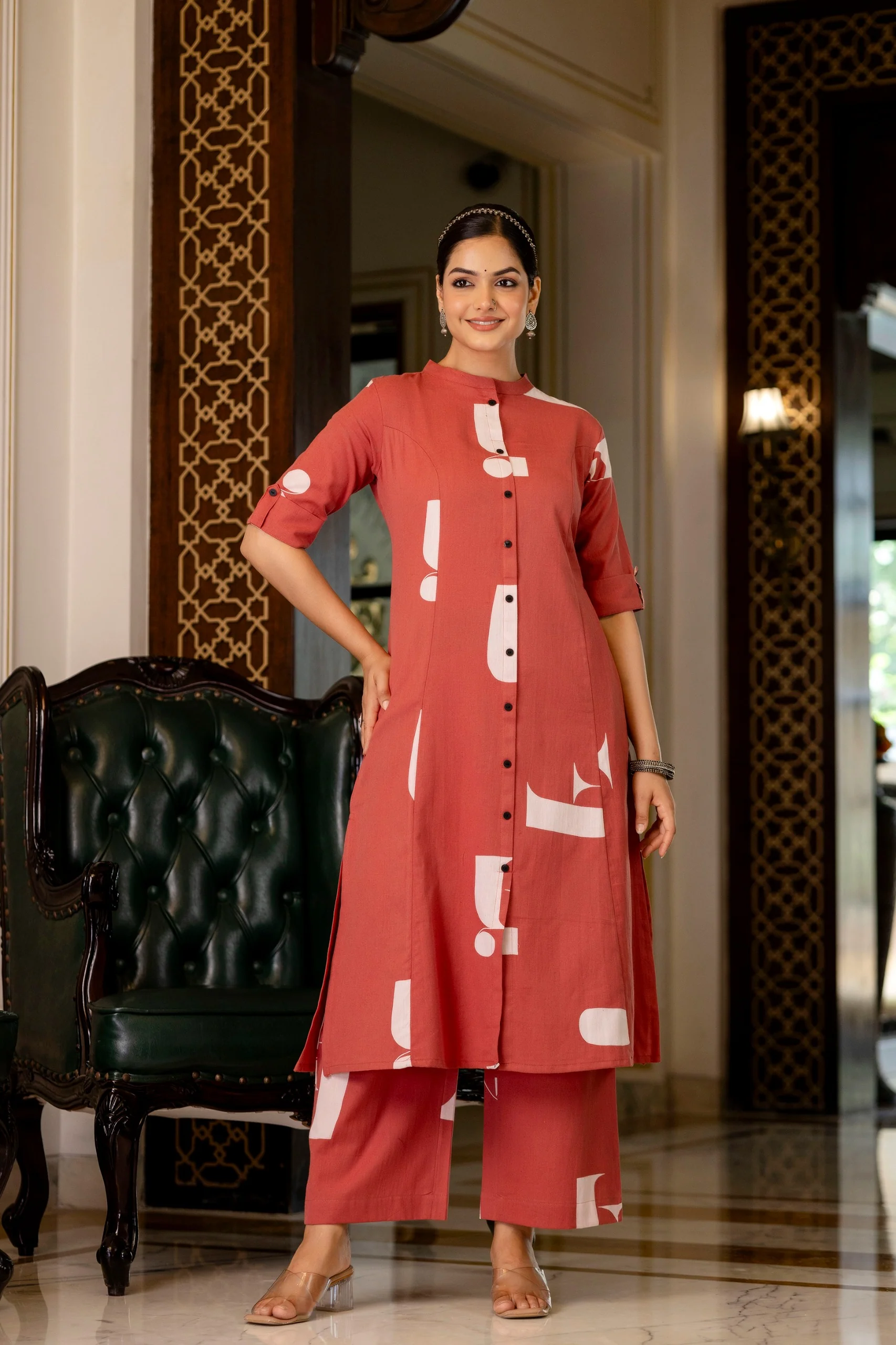 Varisha Cotton A-line Coord Set - Image 26
