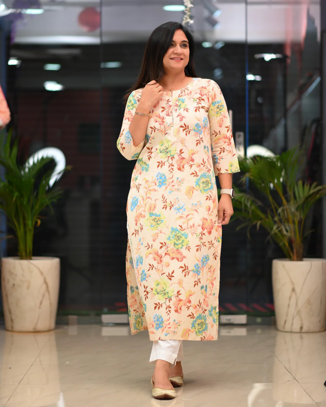 Zoya Casual Cotton straight Kurta - Image 28