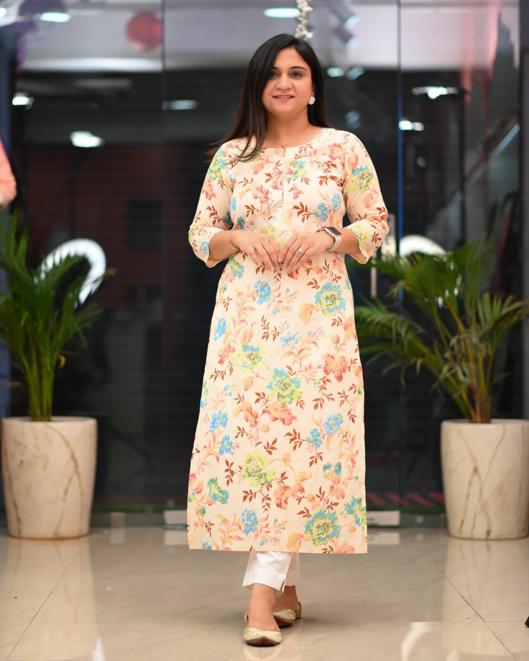 Zoya Casual Cotton straight Kurta - Image 38