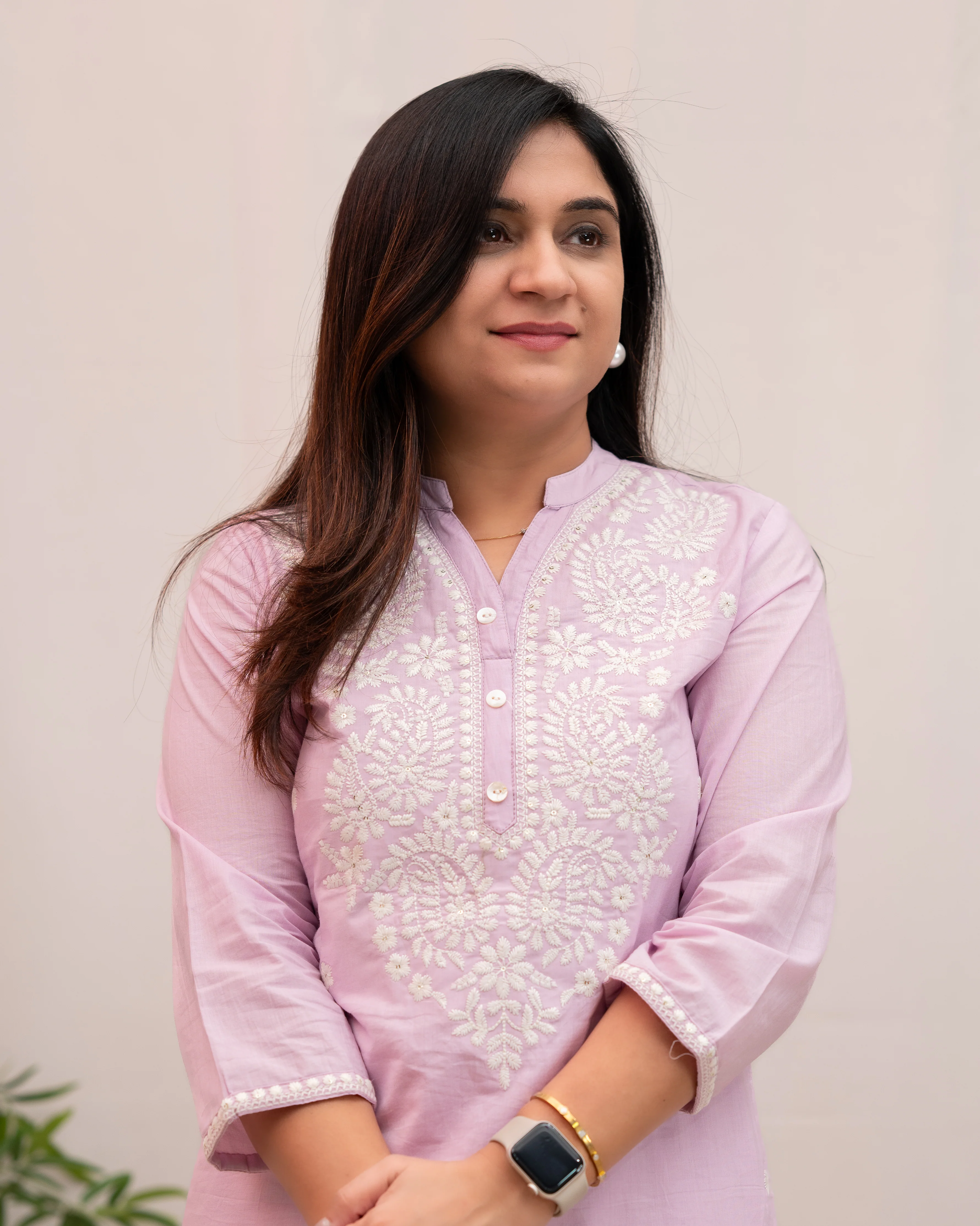 Zubaina Cotton Embroidered Pant Set - Image 14